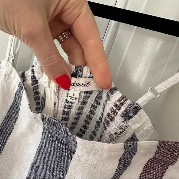 Madewell Circle Maxi Dress in 100% Linen - Picture 2 of 3